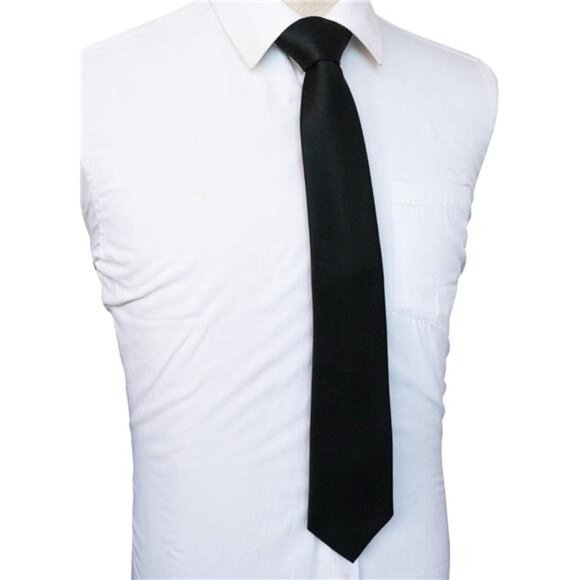 Solid Color Tie Mens Necktie for Business and Wedding - Picture 4 of 7